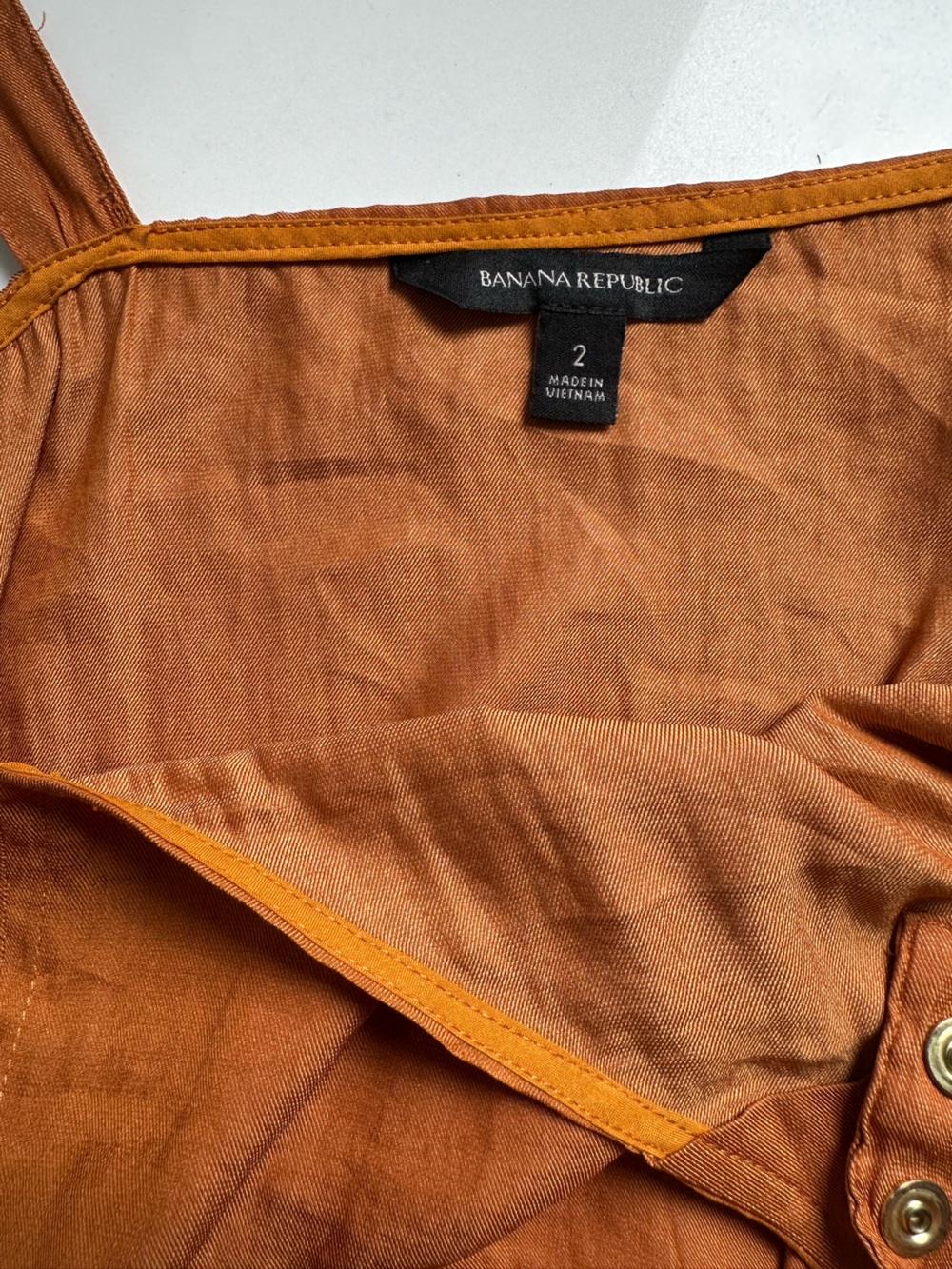 Banana Republic terracotta rust jumpsuit small - Picture 4 of 5